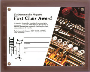 First Chair Certificate