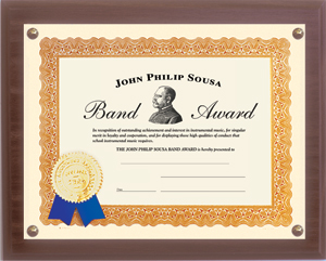 Certificate Frame (purchased separately)